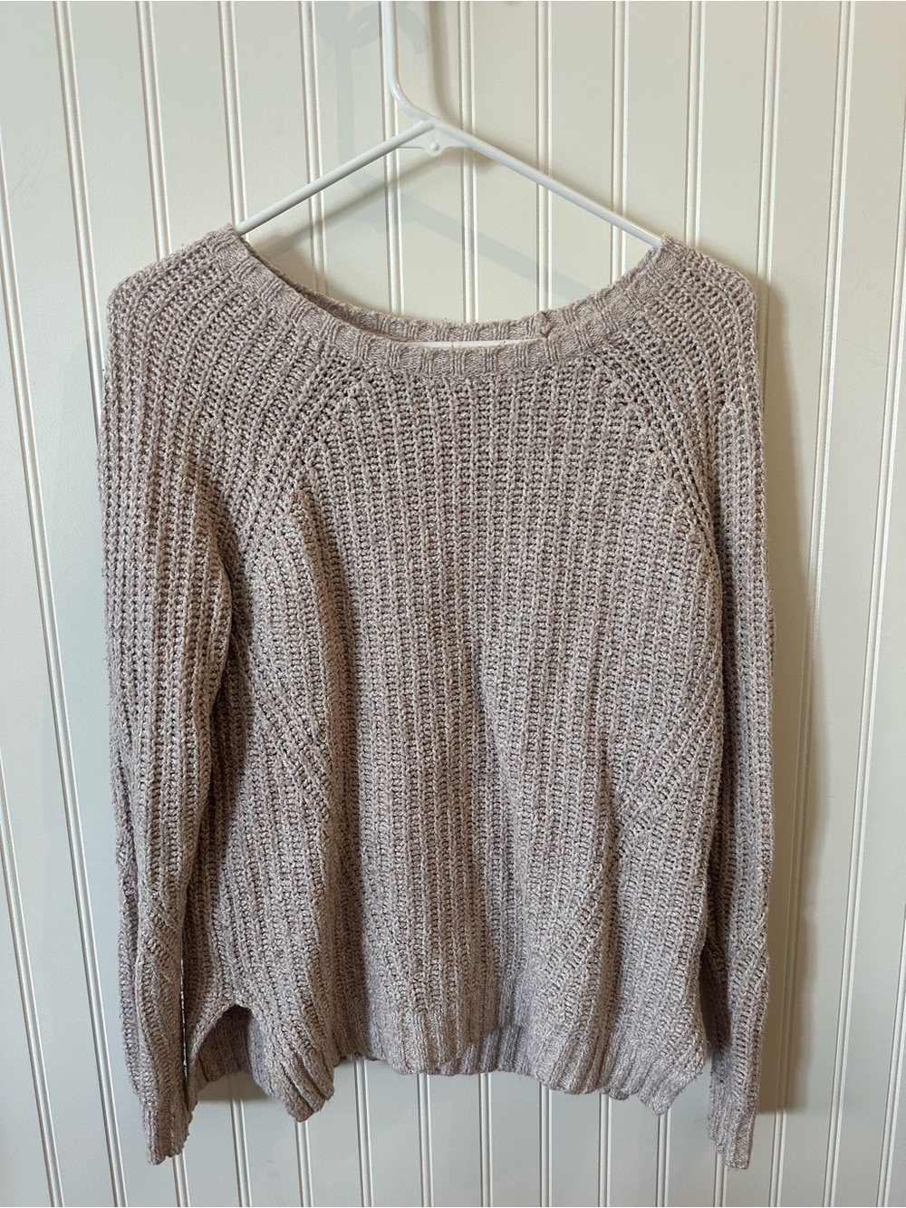 American Eagle Cozy Chunky Knit Women's Sweater in Light Pink